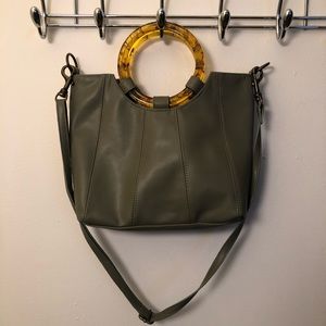 Small round handled tote